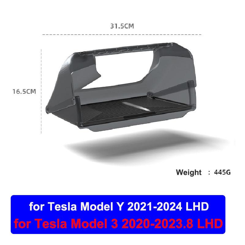 

For Tesla New Model Y Juniper 2025 Launch Model 3 Highland 2024 Under Screen Storage Box Central Control Hidden Organizer Tray