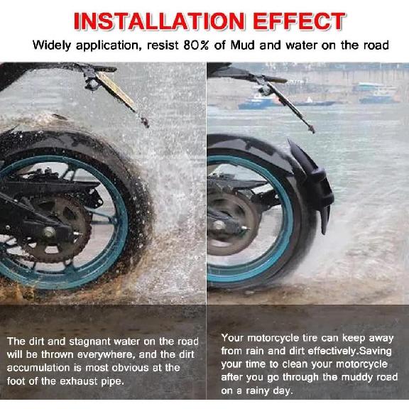 Wheel Fender Splash Guard for Z900 for Versys for Z 650-X300 for Versys650 for Z650 for Z800 for ER6N Rear Mudguard Cover Protector Fender Splash