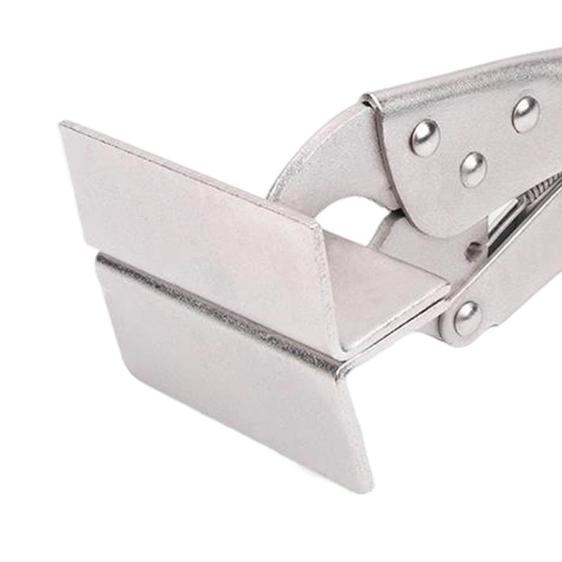 Adjustable Pressure Locking Clamps Flat Nose Plier Grip For Metalworking Featurings Corrosion Resistant Construction