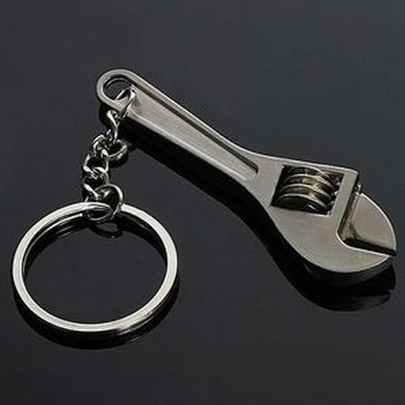 Creative Tool Wrench Spanner Key Chain Ring Keyring Metal Keychain Adjustable