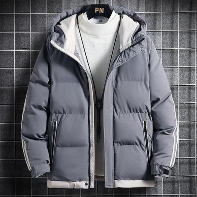 Winter New Cotton-padded Jacket Trendy Brand Short Windproof and Warm Thickened Cotton-padded Jacket Hooded Jacket