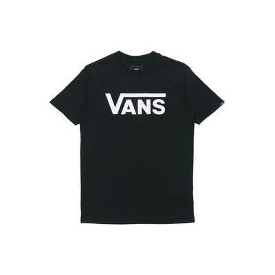 Vans T-shirt Estiva Girocollo Pullover Manica Corta Stampa Logo Classico Unisex Top Nero VN0A4MM6BLK
