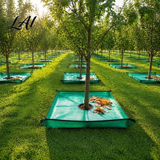 Gardening Supplies for Yard Work Landscape Pruning Tarp Waterproof PE Leaf Collection Blanket Windproof Outdoor Courtyard Collector Center