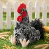Peluche de Pollito Realista Marrón Gris Amarillo Juguete Suave Almohada para Dormir Juguete de Confort para Niños Regalo de Cumpleaños para Niños y Niñas
