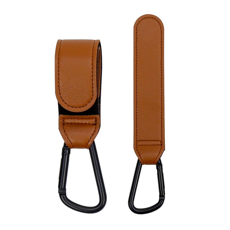 In Stock Stroller Hook with Velcro, Metal Clasp & Carabiner for Child's Stroller