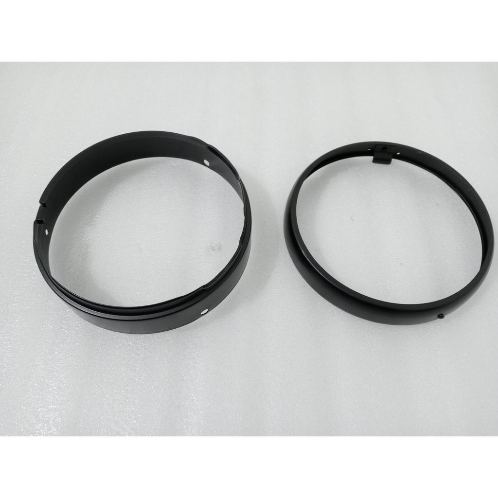 Royal Enfield Head Light Inner Outer Rim Black Steel |Fit For