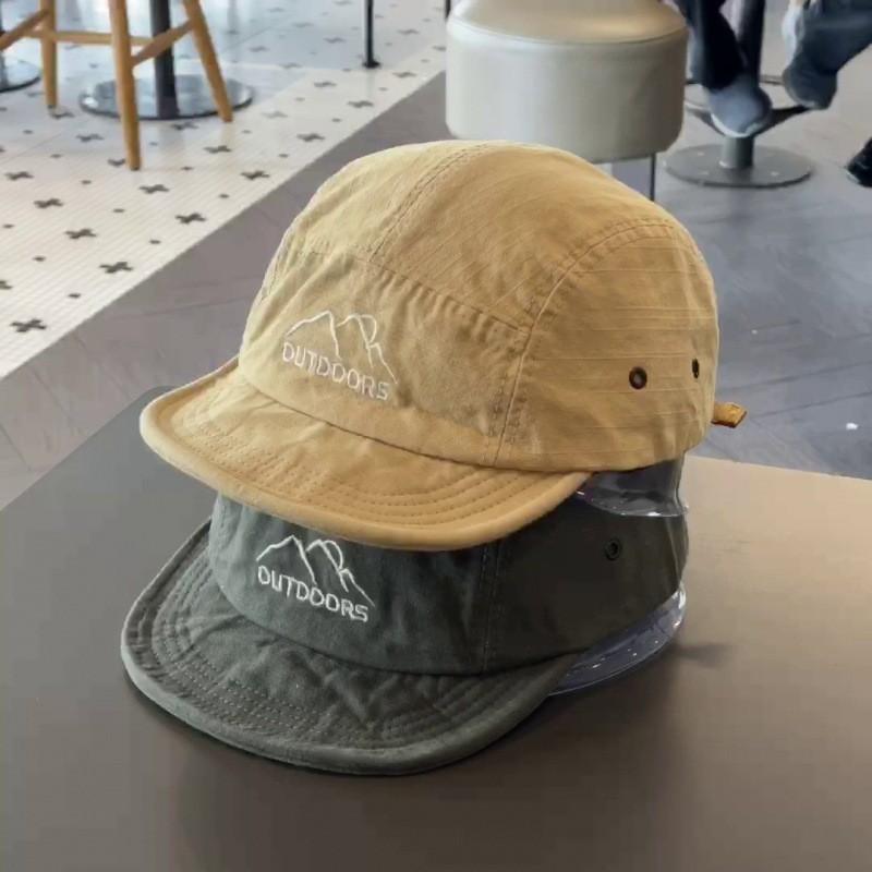 Baseballkappe mit kurzem Schirm und verstellbarer Passform, Sonnenschutz für Damen, Herren, Outdoor-Bekleidung