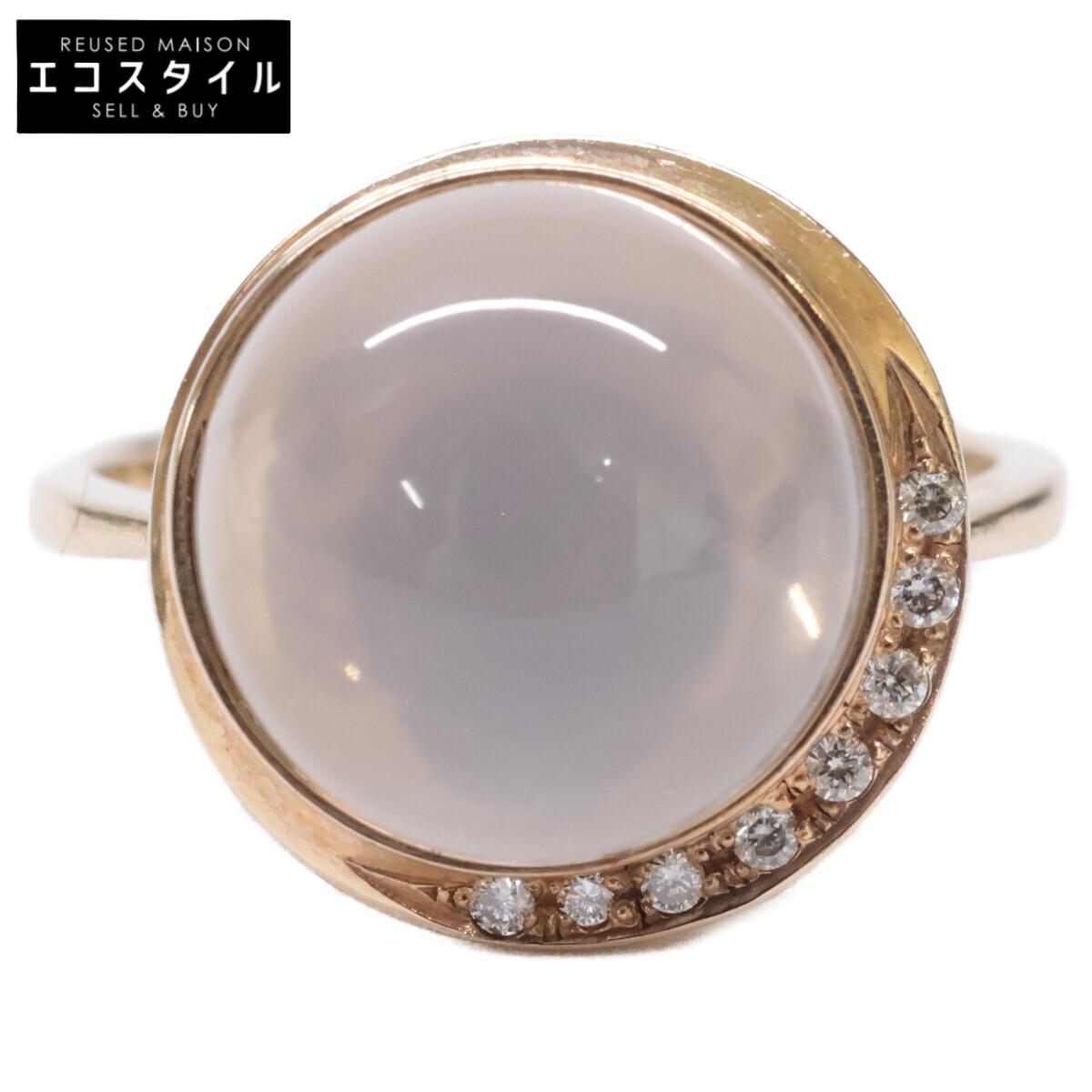 

IRODORI STONE [Excellent Condition] K10 Pt900 0.04 Star Rose Quartz Diamond Ring ring Yellow GoldUsed