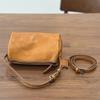 Johnature Genuine Leather Small Square Bag Soft Cowhide Women's Handbag Solid Color Casual Versatile Shoulder Bag