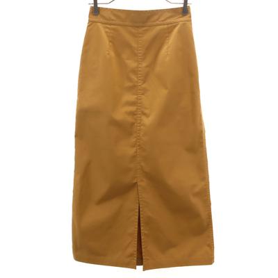 Long Length Tight Skirt 38 Camel Women Used