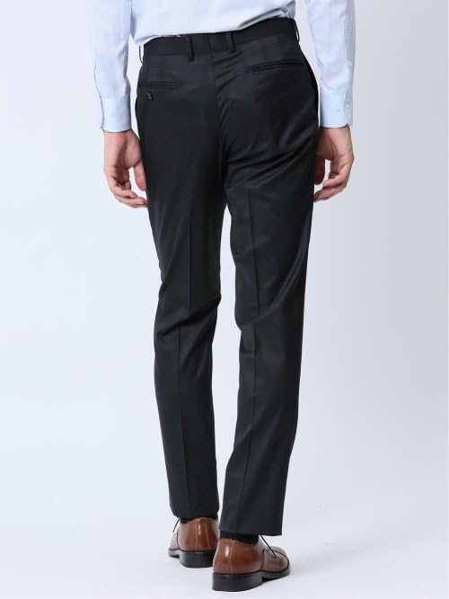 Takakyu Shiny Wool Blend Suit with Comfortable Slim for and Product 110011803117323 Men's 3-Piece 4-Way Stretch, Fit, Fall, Winter, Spring, Black,