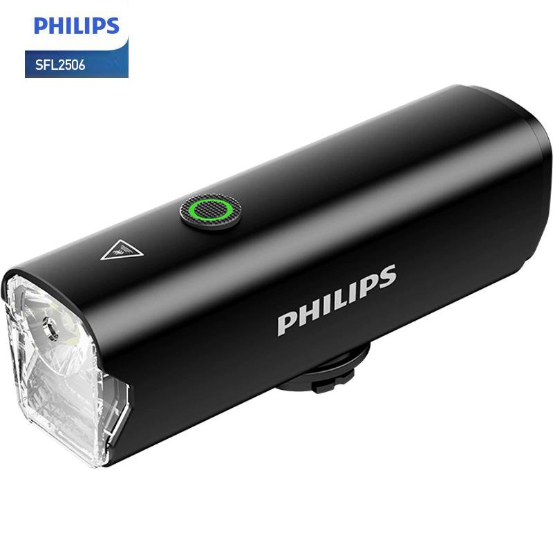 Philips SFL2506 Bike Light Durable Aluminum Alloy Body – Corrosion-resistant and Impact-proof