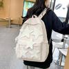 Japanese Cute Girl's New Large Capacity Star Backpack Ins Versatile College School Backpack for Girls High School Backpack