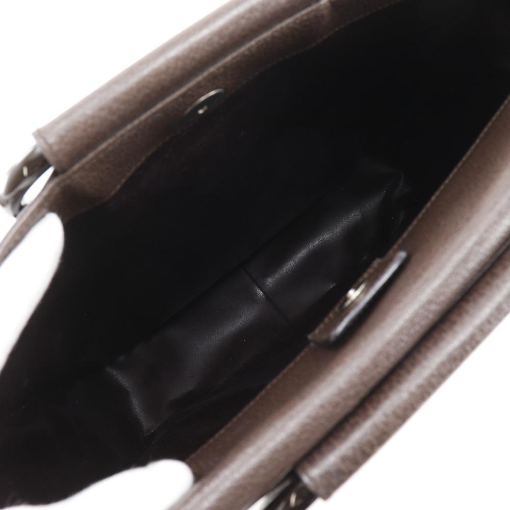 Gucci Old Gucci Handbag 002.1118.0462 Brown Leather Unisex Used