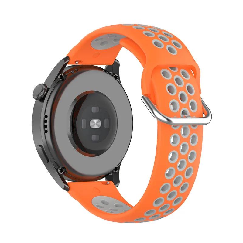 For 20mm 22mm Silicone Strap for Samsung Galaxy Watch Active 2 3 Gear S2 Wristband/Xiaomi Amazfit Bip Huawei Sports Strap