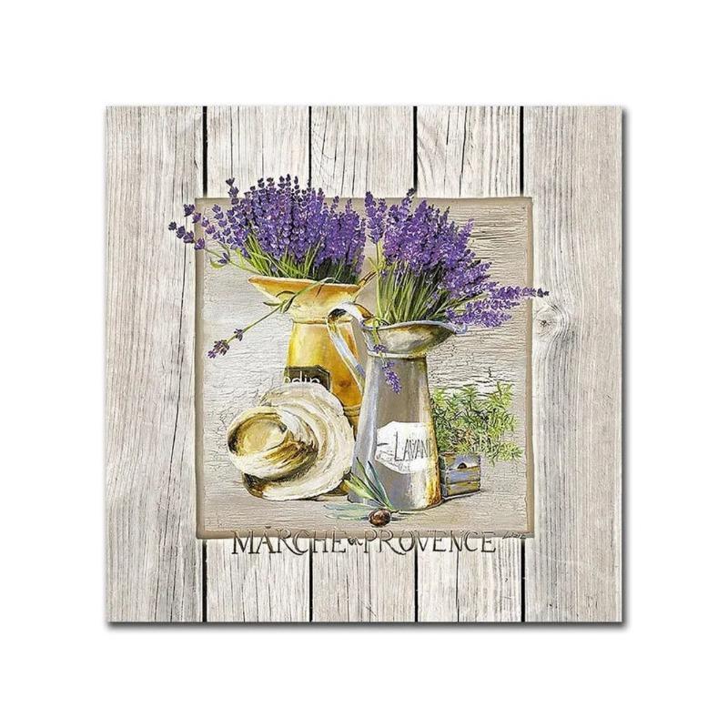 Картина «Лаванда в банке», Настенный декор с цветами Прованса