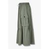Vov Cargo Flare Shirring Skirt 7125335501