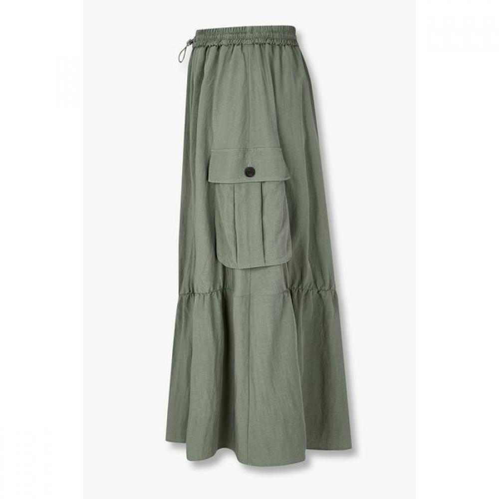 Vov Cargo Flare Shirring Skirt 7125335501