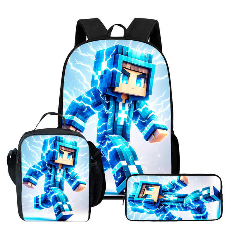 Minecraft Printed Backpack Children'S Elementary School Bag