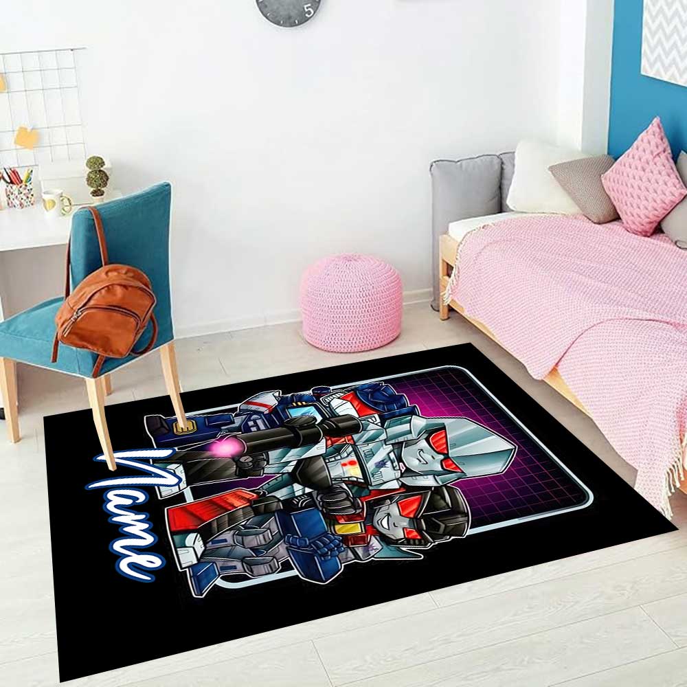 Love Transformers (20) Customize your name rug, office chair cushion, home bedroom living room gift.