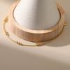 Women 18k Gold Plated Minimalist Gold Bead Thin Chain Anklet