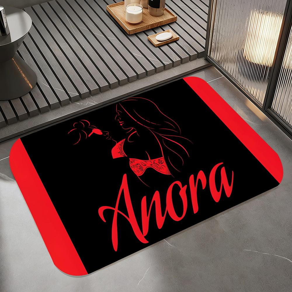 

Fashion A-Anora Floor Mat Diatomite Bath Mat, Quick Dry Absorbent Non-Slip Door Mat 50cm x 80cm