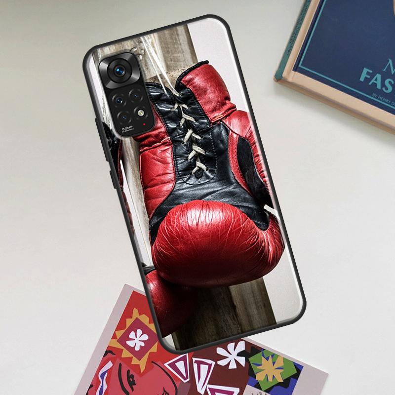 

Boxing Gloves Case For Xiaomi Redmi Note 14 13 12 11 9 10 15 Pro Plus Redmi 15 15C 14C 13C 12C 10C Cover Redmi Note 12 4G