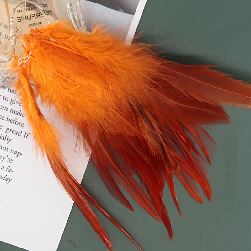Rooster Feather 3-5inches for Crafts Grizzly Chicken Saddle Fly Tying Feather Dream Cather Jewelry Earring Accessory