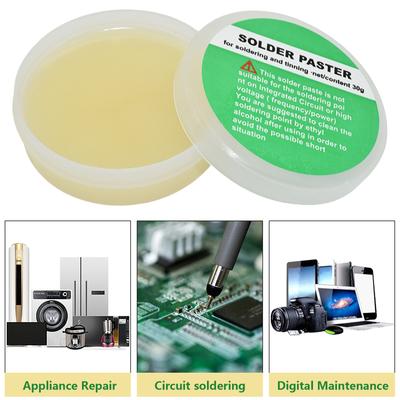 Profesyonel Kaynak Akı Kaynak Lehimleme Macunları Krem Teneke Lehimleme Macunları Elektronik LED Lehimleme İçin Kaynak 30g