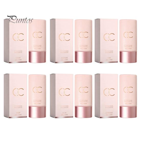 Natural Finish Makeup Cream 40G Color Correcting Tinted CC Cream, Lightweight Buildable Coverage Hyaluronic Acid Facial Skin Tone Balancing
