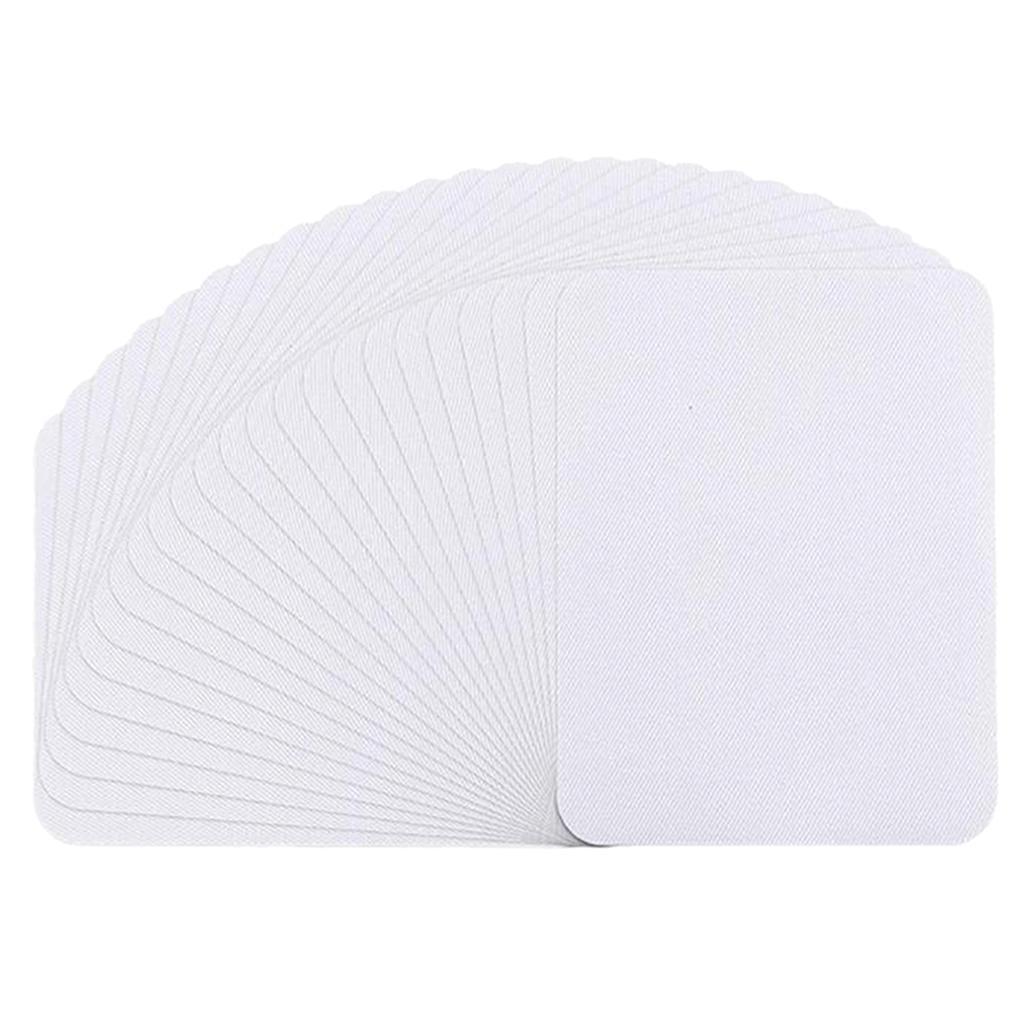 

DIY Iron-on Patches Denim Jeans Stickers Appliques No Sew 26Pcs White