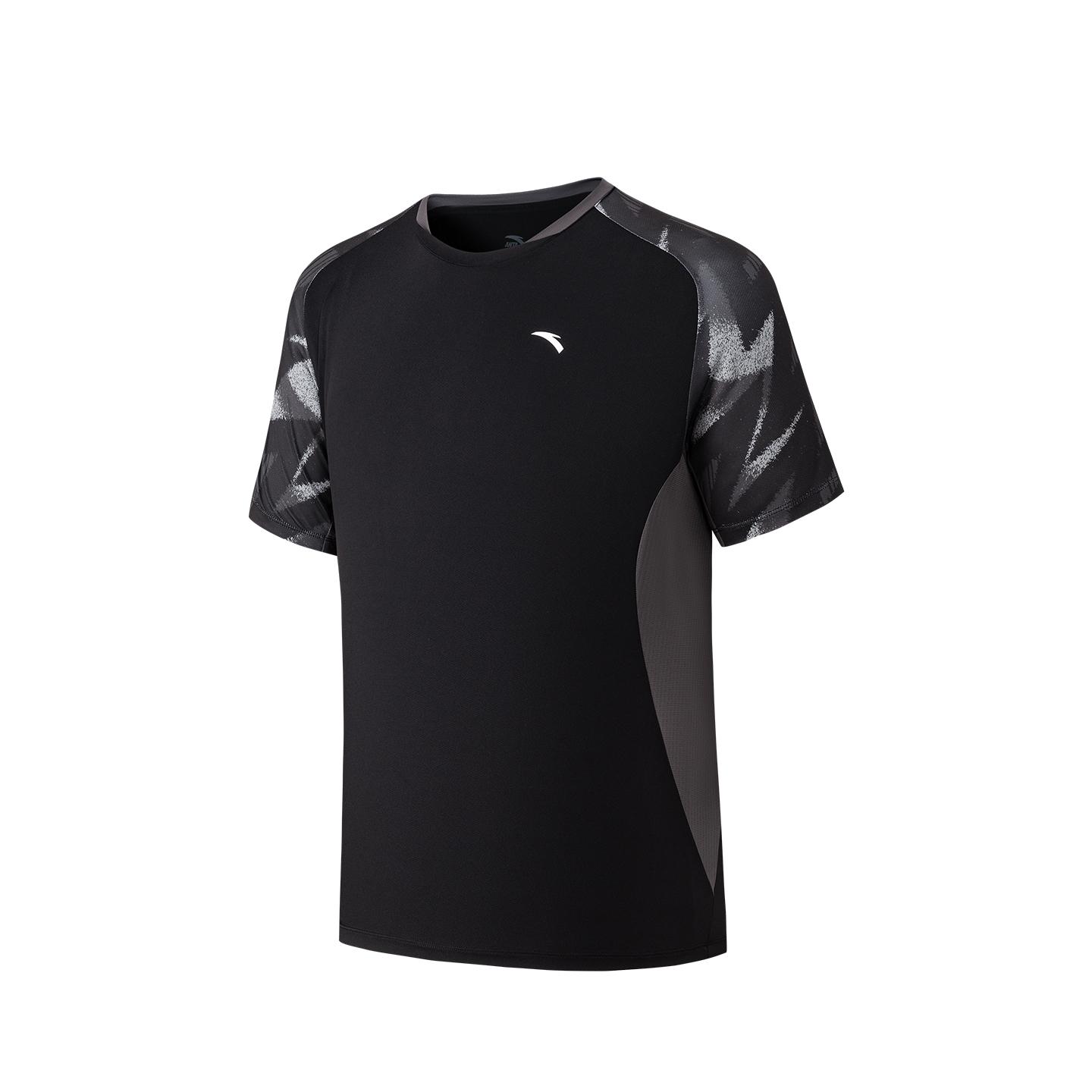 

Anta Basketball Series Short Sleeve Knitted Shirt Summer 2026 T-Shirt Men tops Basic-Black 952621119-4 S