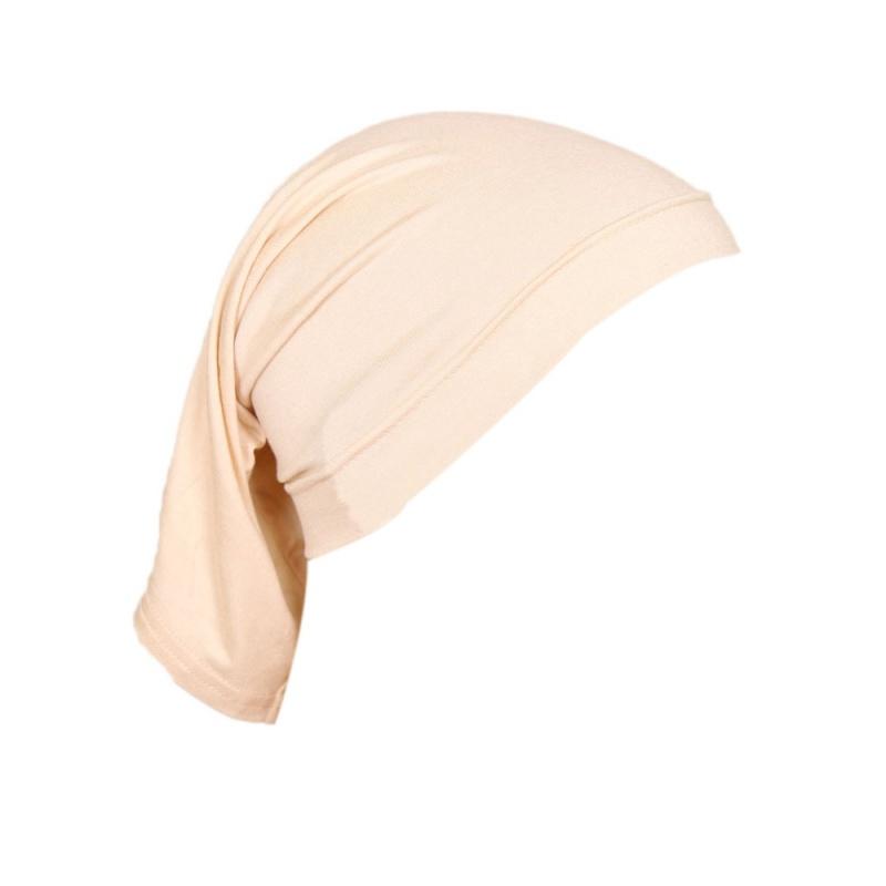 Pure Color Arabic Scarf Small Hat Tube Cap Modal High Elastic Mercerized Cotton Women's