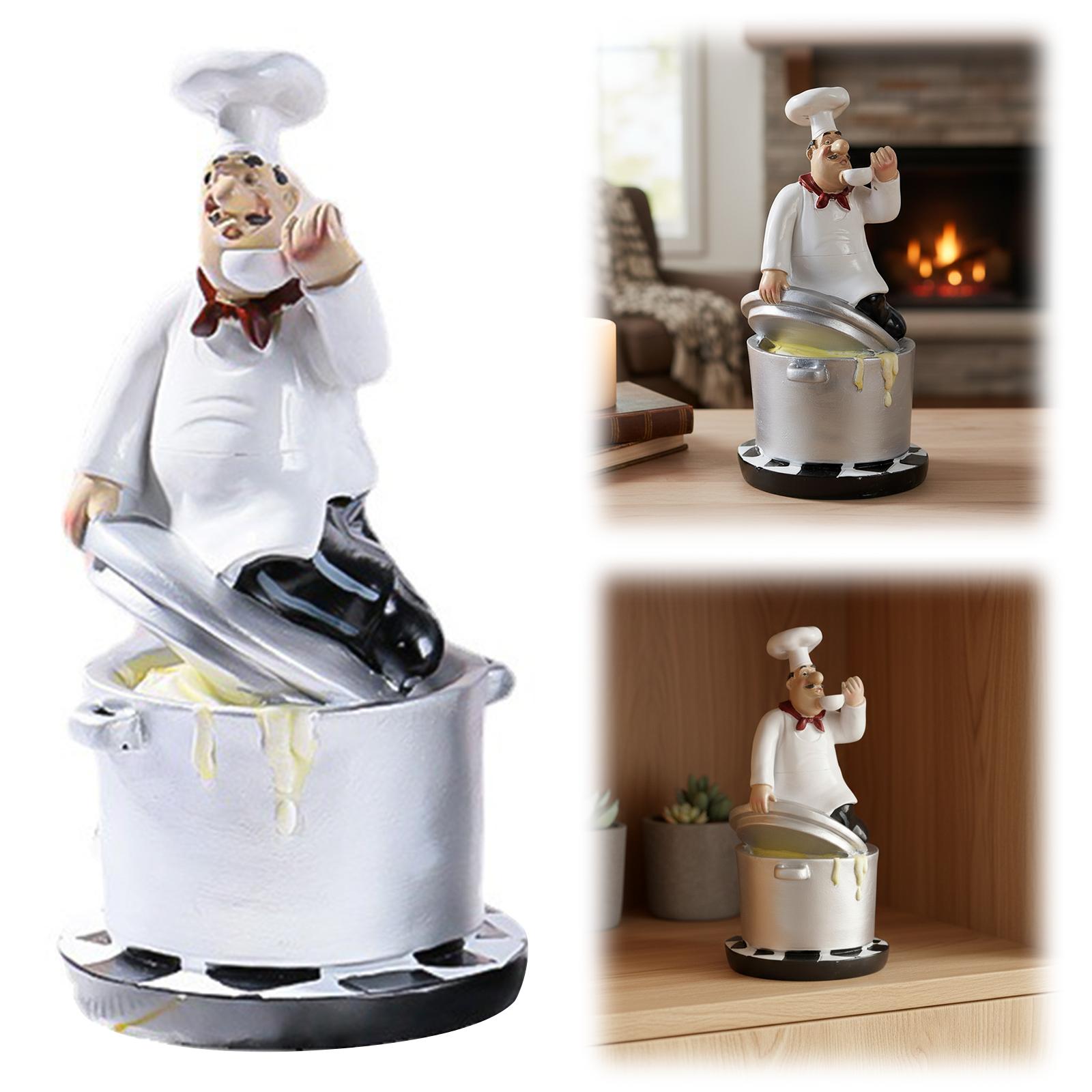 

Resin Chef Statue Multi-Purpose Handicraft Bakery Chef Model Crafts for Gourmet Kitchen Decorations China Mainland
