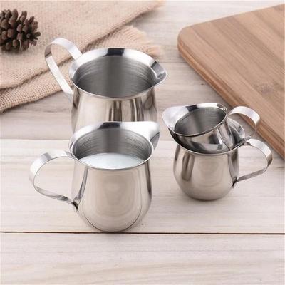 Milchkännchen aus Edelstahl für Milchschaum Espresso Latte Art Kännchen Kaffeetasse Barista Cappuccino Tassen Kanne Wasserkaraffe Teekännchen