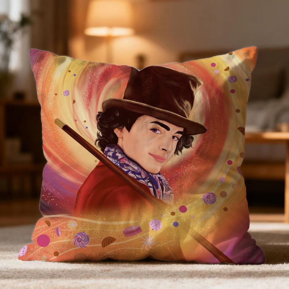 Hot WWonkaed Cushion Cover Soft Washable Pillow Case Multi-Scene for Couch Bed Travel Office Use