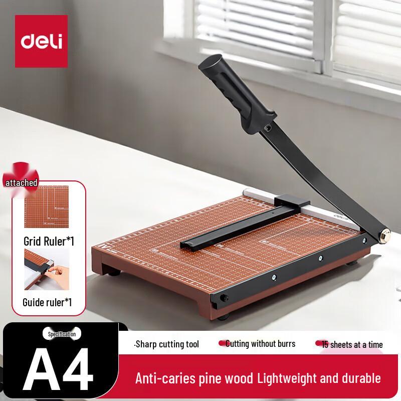 Deli 8004 Wooden Paper Cutter