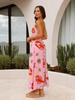 Cross-Border 2025 Casual Fashion Printed Linen Camisole Dress