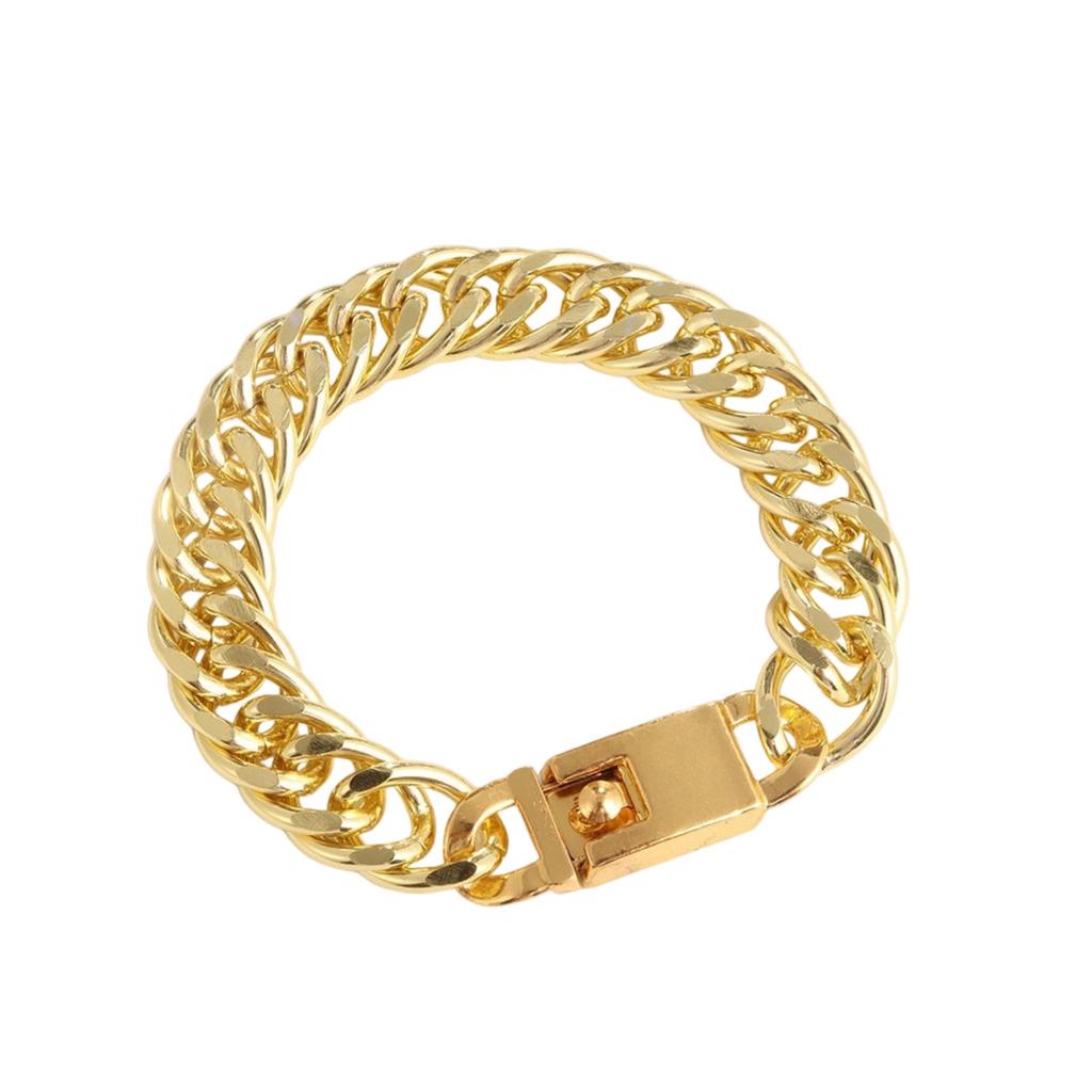 Men's Versatile And Stylish Alloy Double-clasp Bracelet Jewelry