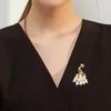 Korean Version of Peacock Brooch Badge High-end Femininity Zircon Animal Brooch Design Pin Suit Accessories