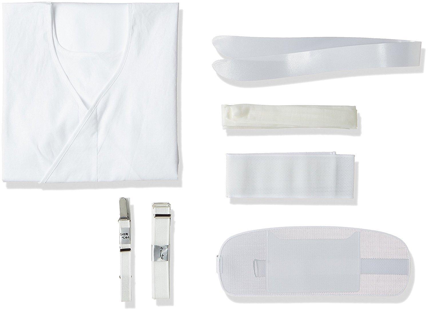 

[Hasegawa] Yukata Dressing Accessories 7-Piece Set (Mesh Front Board, Kimono Belt, Waistband, Datejime, Slip, Waist Cord, Collar Stiffener)