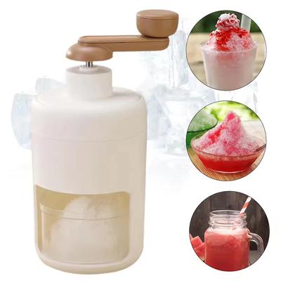 1/2/4PCS Shaved Ice Machine Manual Snow Cone Machine Portable Hand Crank Ice Crusher Machine Free Ice Cube Tray Kitchen Tool