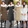 Down Cotton Clothes Women's Medium and Long Winter New Fashion Loose Thickened Warm Windproof Hooded Jacket