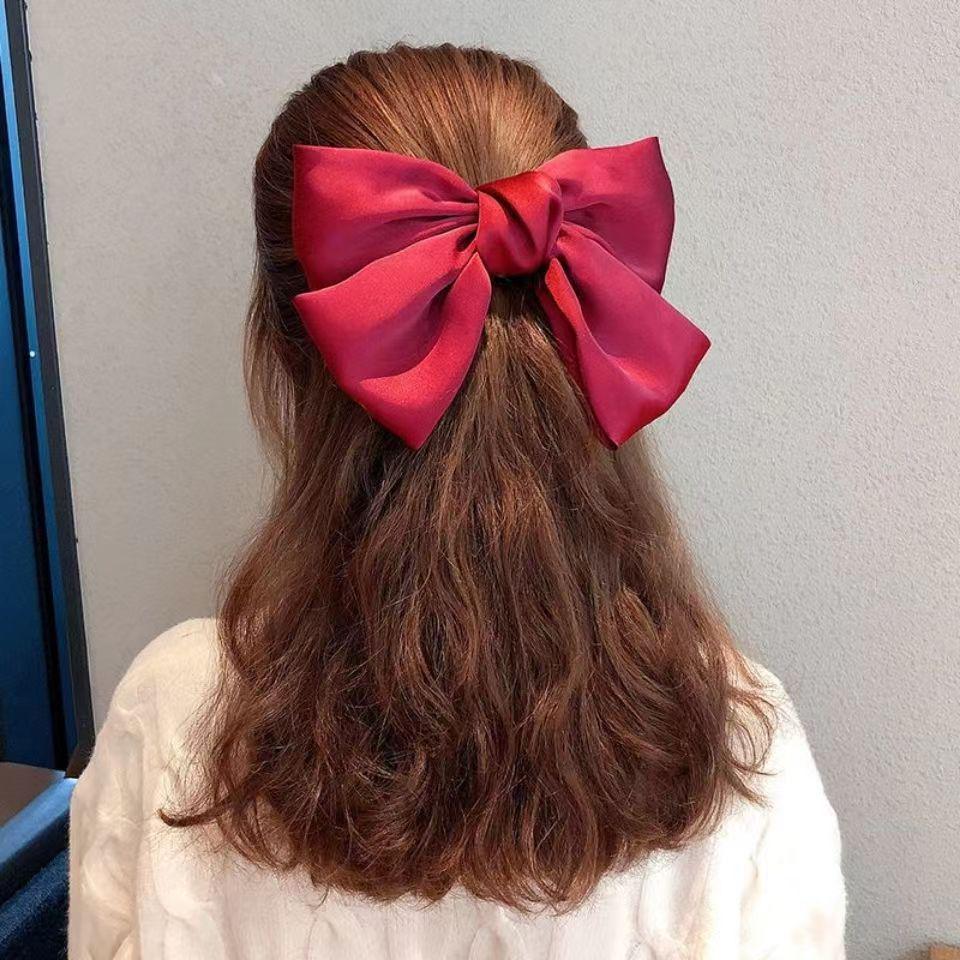 

Red Velvet Bow Hair Clip - Autumn/Winter Bridal & Festive Hair Accessory