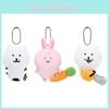 Little Bear Cute Chainsaw Backpack Carrot  Plush Toy Pendant Keychain Doll