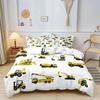 Cute Cartoon Boys Bedding Set Car Track Pattern Duvet Cover Set Children Bed Cover Comforter Cover Full King Pillow Case