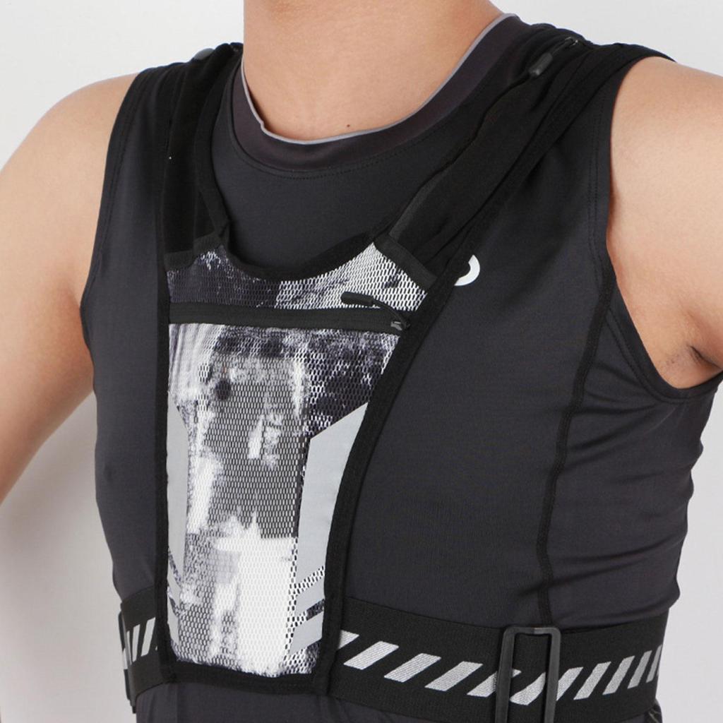 Reflexní běžecký batoh Běžecká vesta Držák na telefon Unisex Cyklistický batoh Prodyšný pro venkovní sporty Fitness vesta