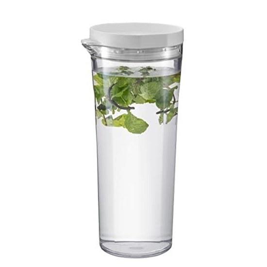 HARIO Freezer Pot JUSIO Practical Capacity 1100ml White Tritan Break-resistant Water Dishwasher Safe Cold Bottle Made Japan FPJ-11-W