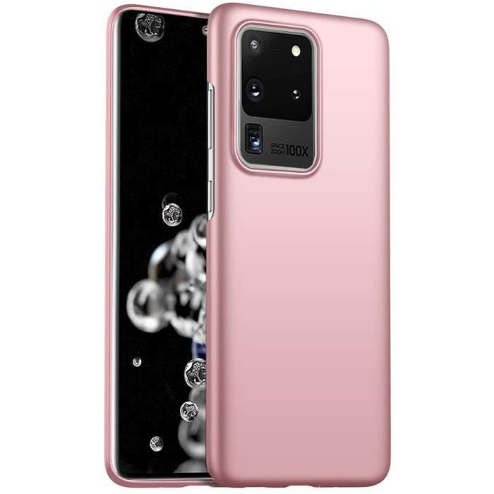 Coque - HongWe - Samsung Galaxy S20 Ultra - Or Rose - Très Mince - Rigide