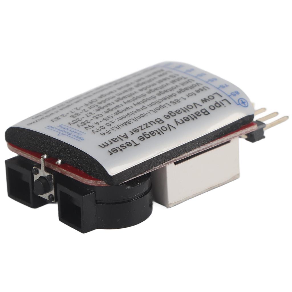 3Pcs Set RC 1S 8S Lipo Battery LED Tester Low Voltage Alarm Buzzer Checker RC Accessory